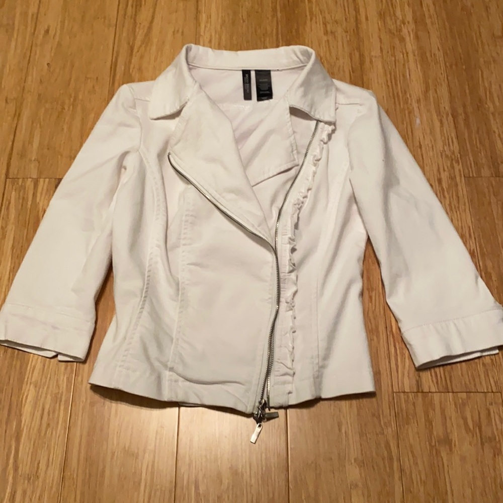 White Denim Coat